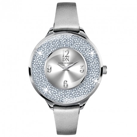 Victoria (Pelle) Silver Sunray/Silver