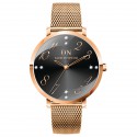 Emily (Milanese) Nero Sunray/Rosegold