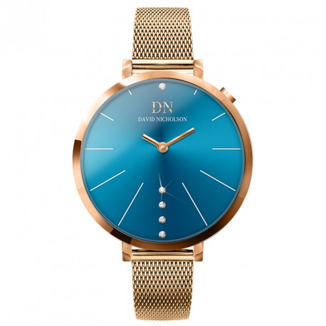Ally azzurro/rosegold